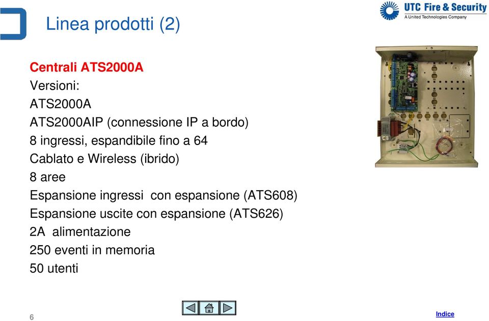 Wireless (ibrido) 8 aree Espansione ingressi con espansione (ATS608)