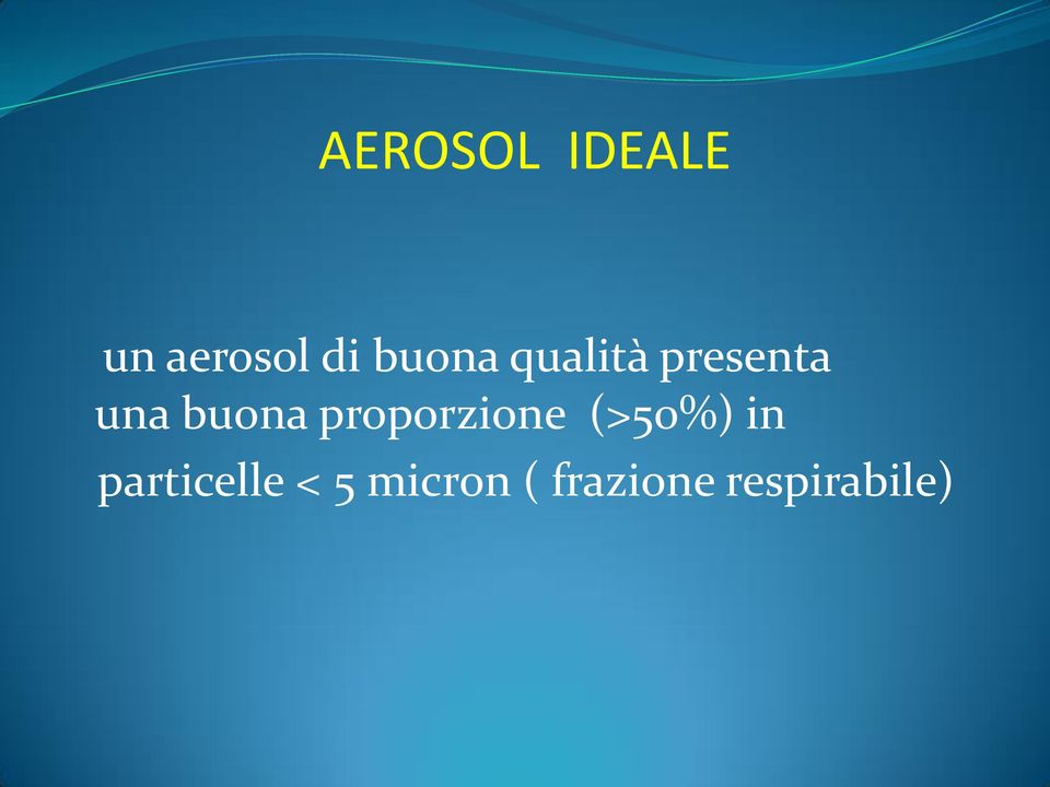 proporzione (>50%) in particelle