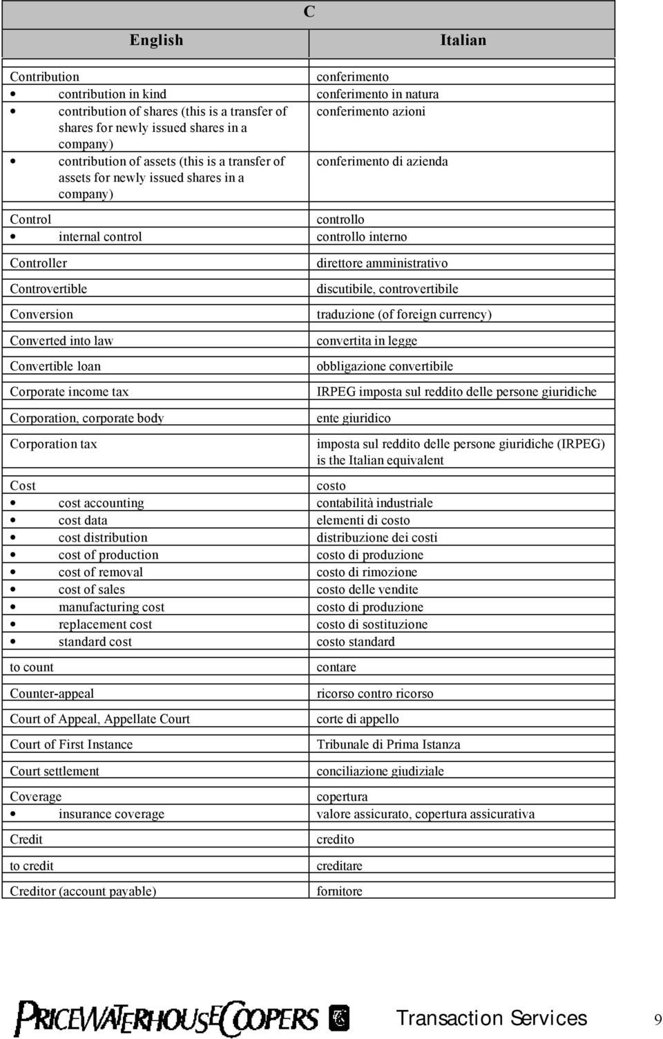 Conversion Converted into law Convertible loan Corporate income tax direttore amministrativo discutibile, controvertibile traduzione (of foreign currency) convertita in legge obbligazione