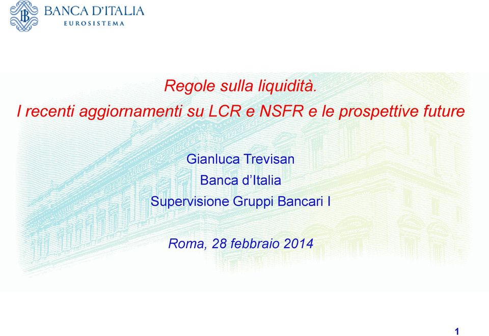 prospettive future Gianluca Trevisan Banca