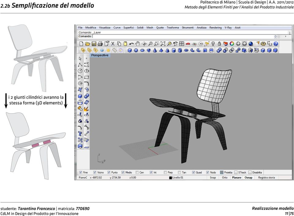 (3D elements) Realizzazione modello CdLM