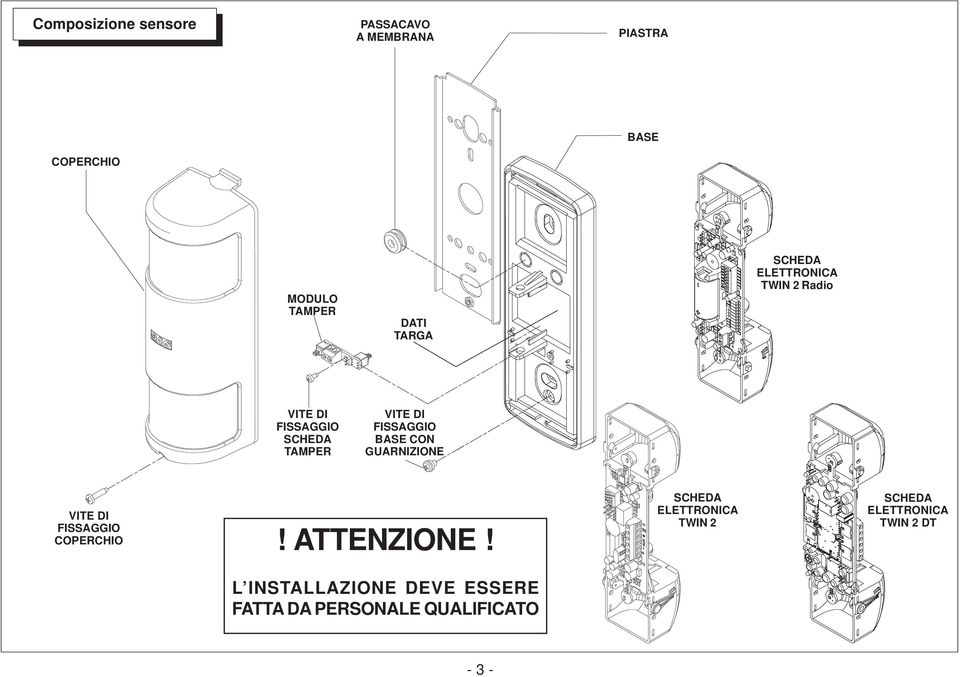 FISSAGGIO BASE C GUARNIZIE VITE DI FISSAGGIO COPERCHIO! ATTENZIE!