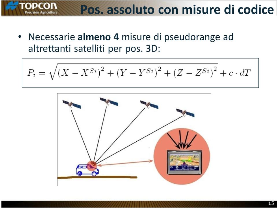 misure di pseudorange ad