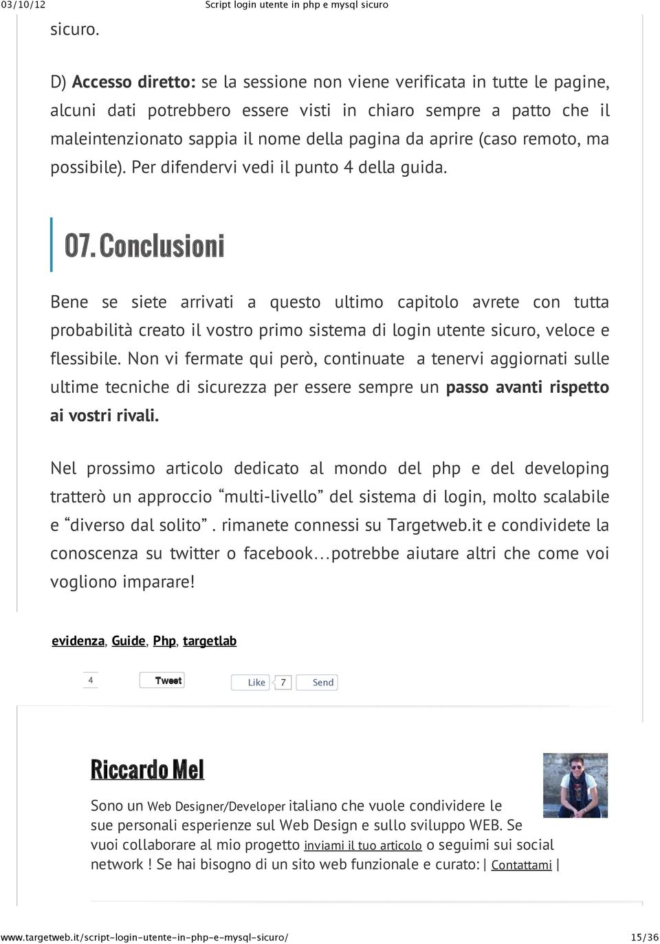 (caso remoto, ma possibile). Per difendervi vedi il punto 4 della guida. 07.