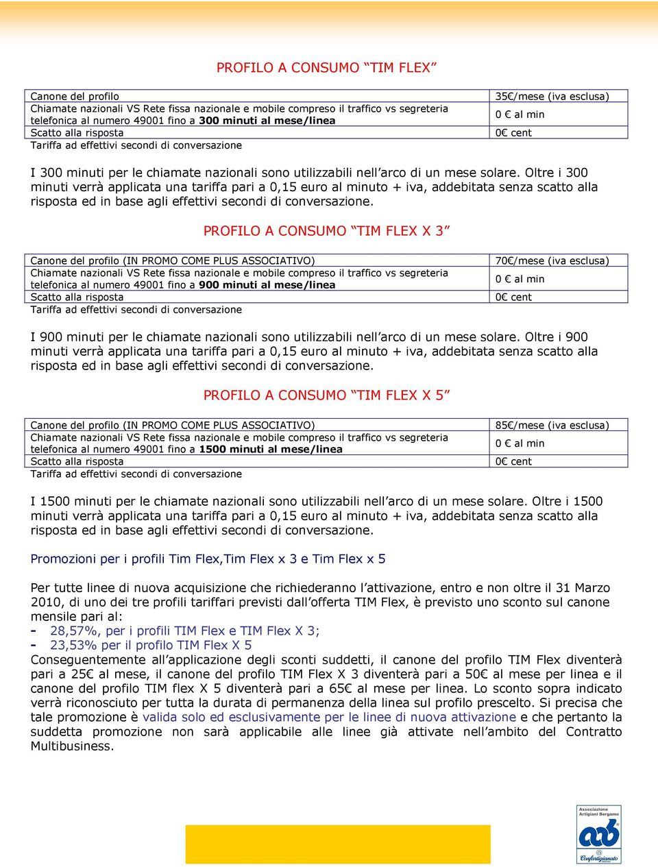 Oltre i 300 minuti verrà applicata una tariffa pari a 0,15 euro al minuto + iva, addebitata senza scatto alla risposta ed in base agli effettivi secondi di conversazione.