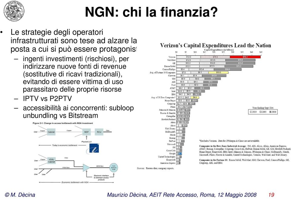 evitando di essere vittima di uso parassitaro delle proprie risorse IPTV vs P2PTV accessibilità ai concorrenti: