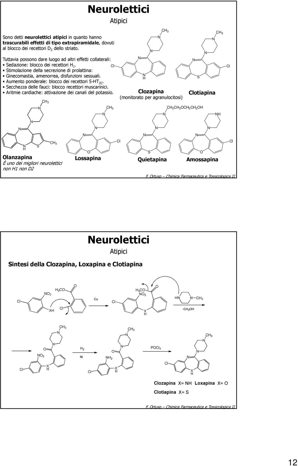 timolazione della secrezione di prolattina: Ginecomastia, amenorrea, disfunzioni sessuali. Aumento ponderale: blocco dei recettori 5-T 2C.