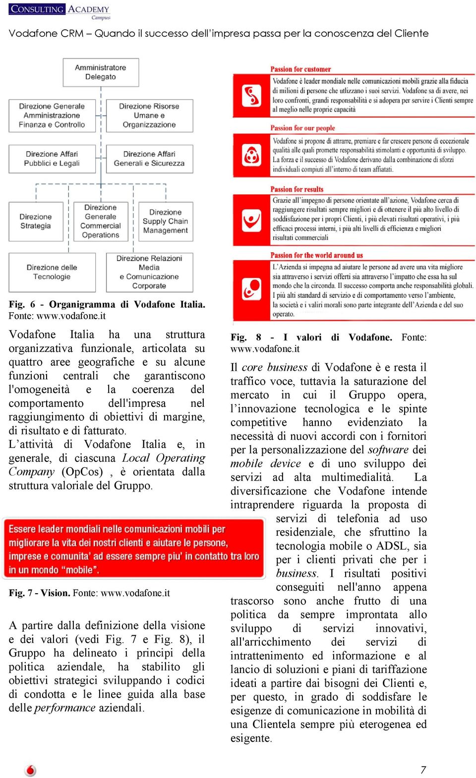 dell'impresa nel raggiungimento di obiettivi di margine, di risultato e di fatturato.