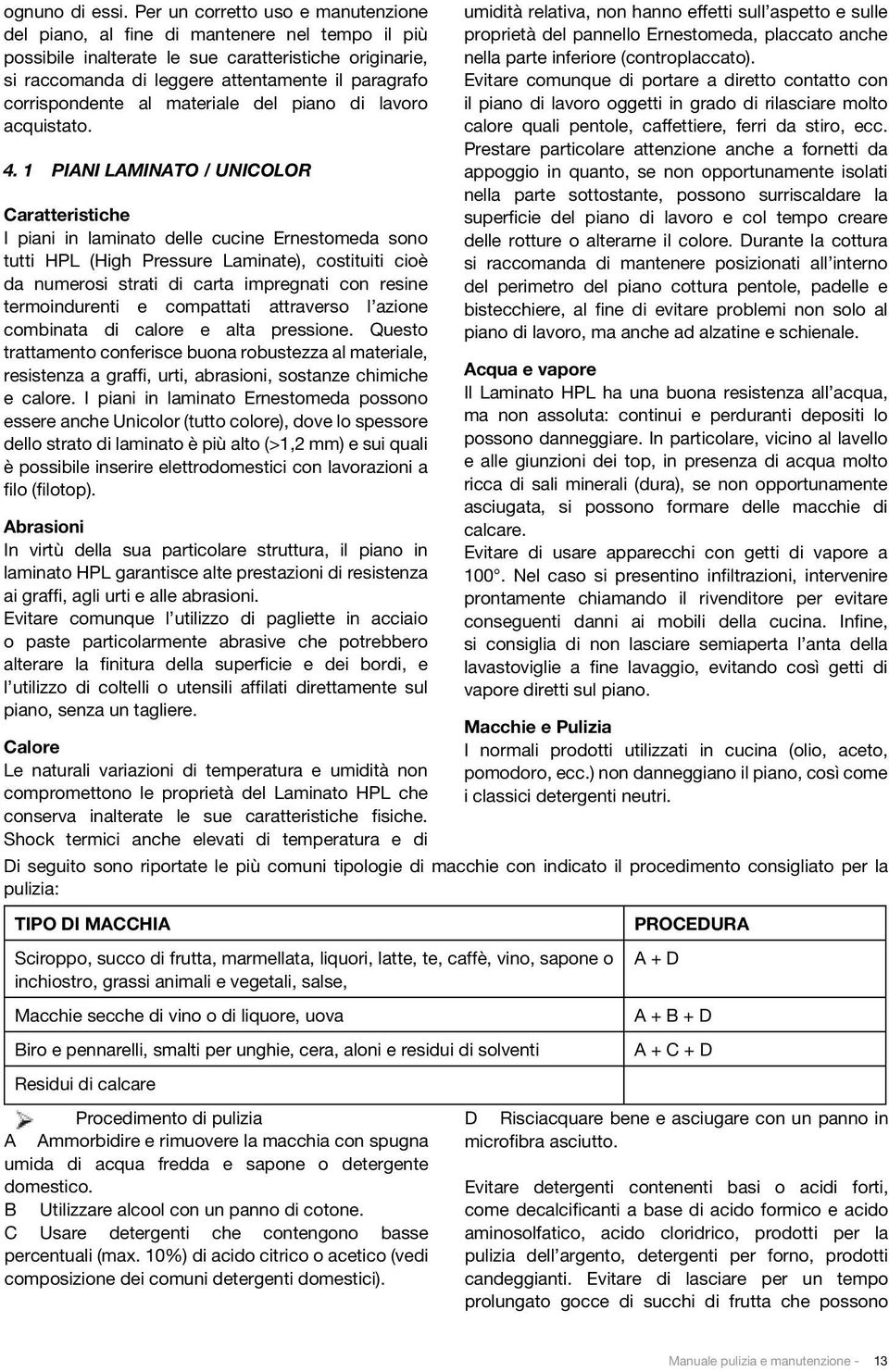 corrispondente al materiale del piano di lavoro acquistato. 4.