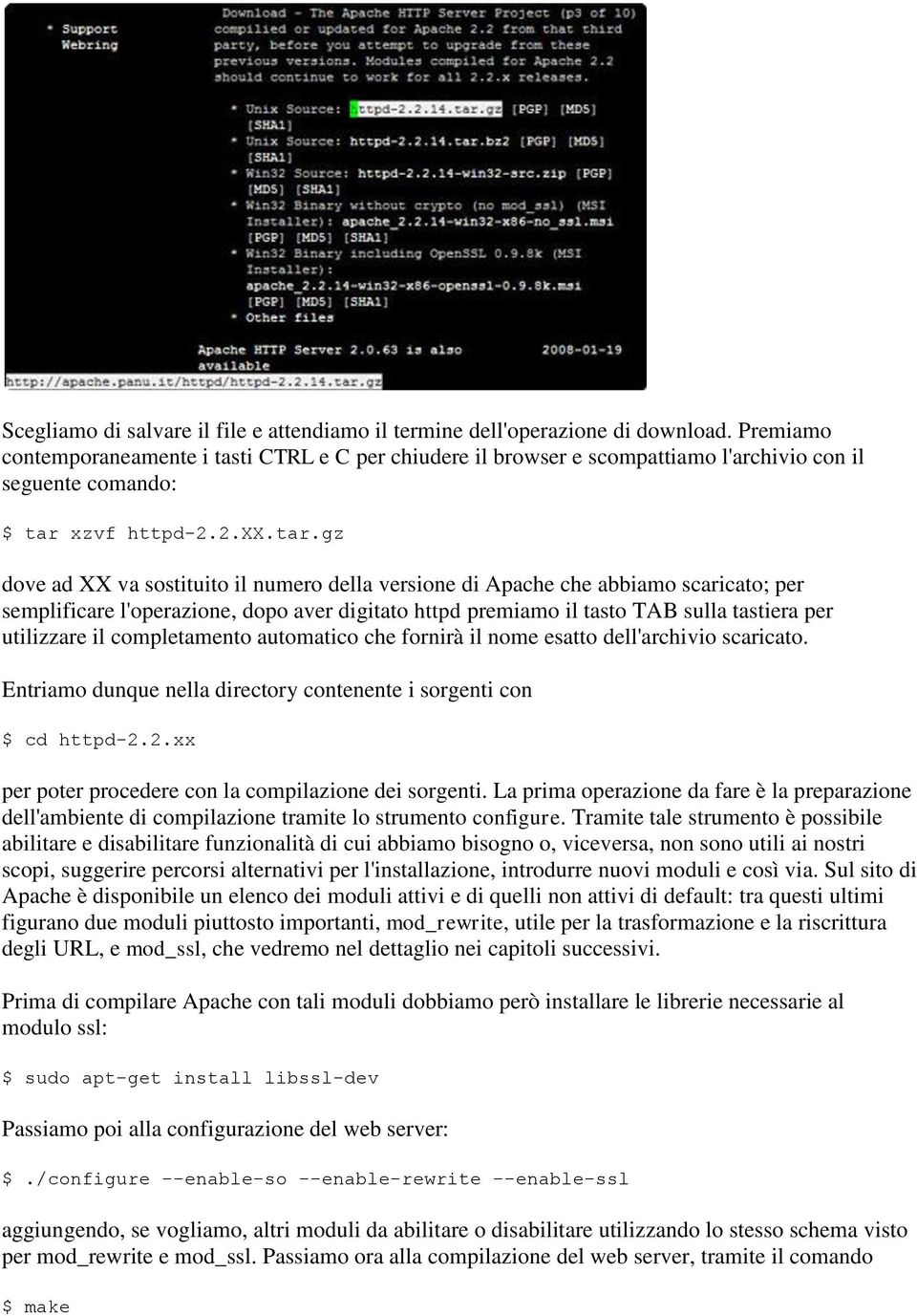 xzvf httpd-2.2.xx.tar.