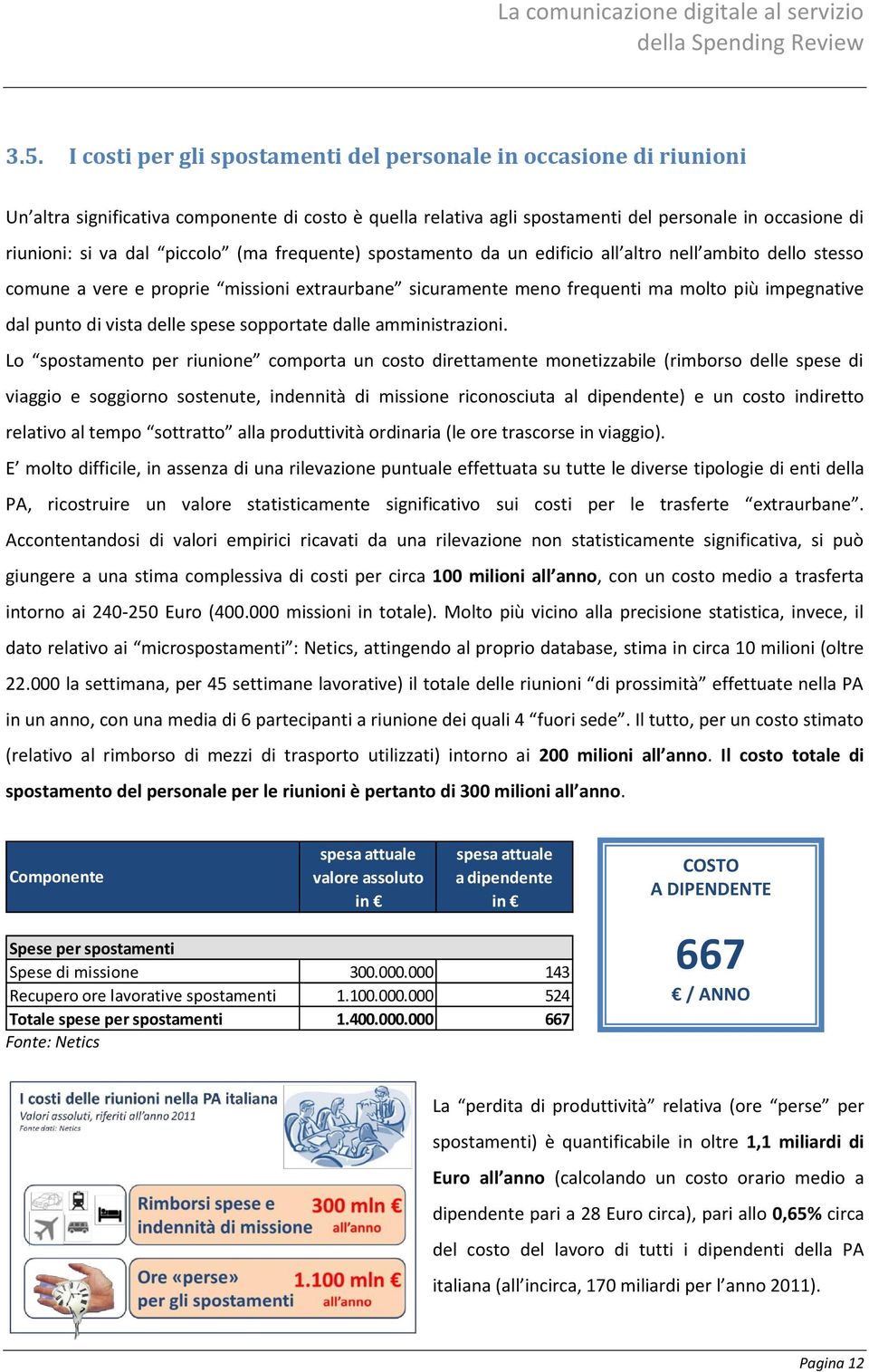 vista delle spese sopportate dalle amministrazioni.