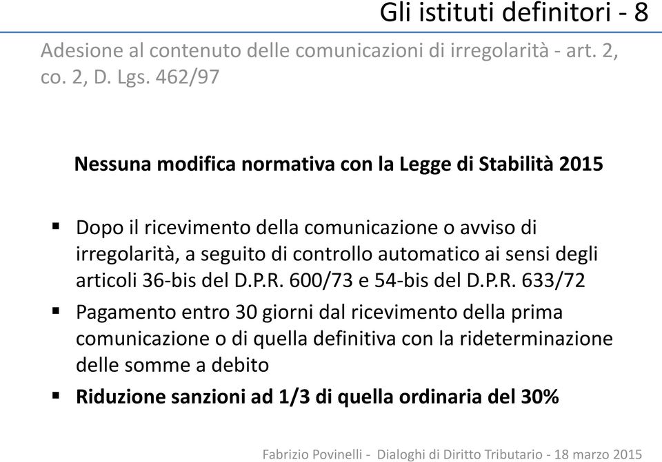 seguito di controllo automatico ai sensi degli articoli 36-bis del D.P.R.