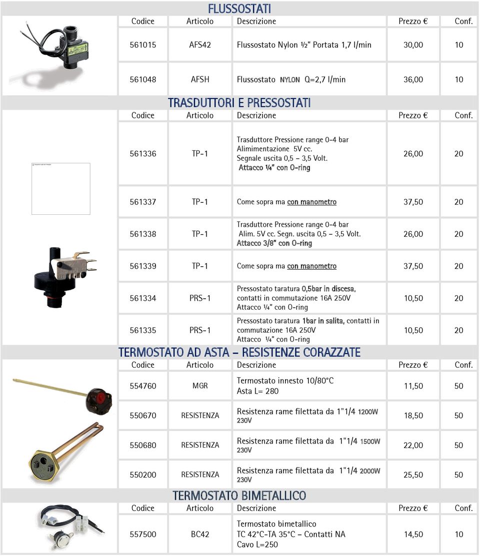 Alimimentazione 5V cc. Segnale uscita 0,5 3,5 Volt.