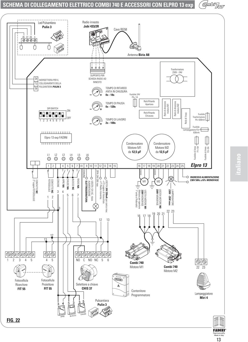 1 2 L2 L L L APRE NA CHIUDE NA BLOCCO NC RADIO NA L SUPPORTO PER SCHEDA RADIO AD INNESTO - + - + - + USCITA 12V AC, 1VA ALIMENTAZIONE ELETTROSERRATURA 11 12 1 1 1 SPIA 2V W max USCITA 2V 20mA per c