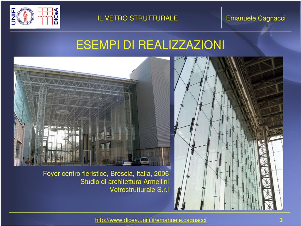 di architettura Armellini Vetrostrutturale