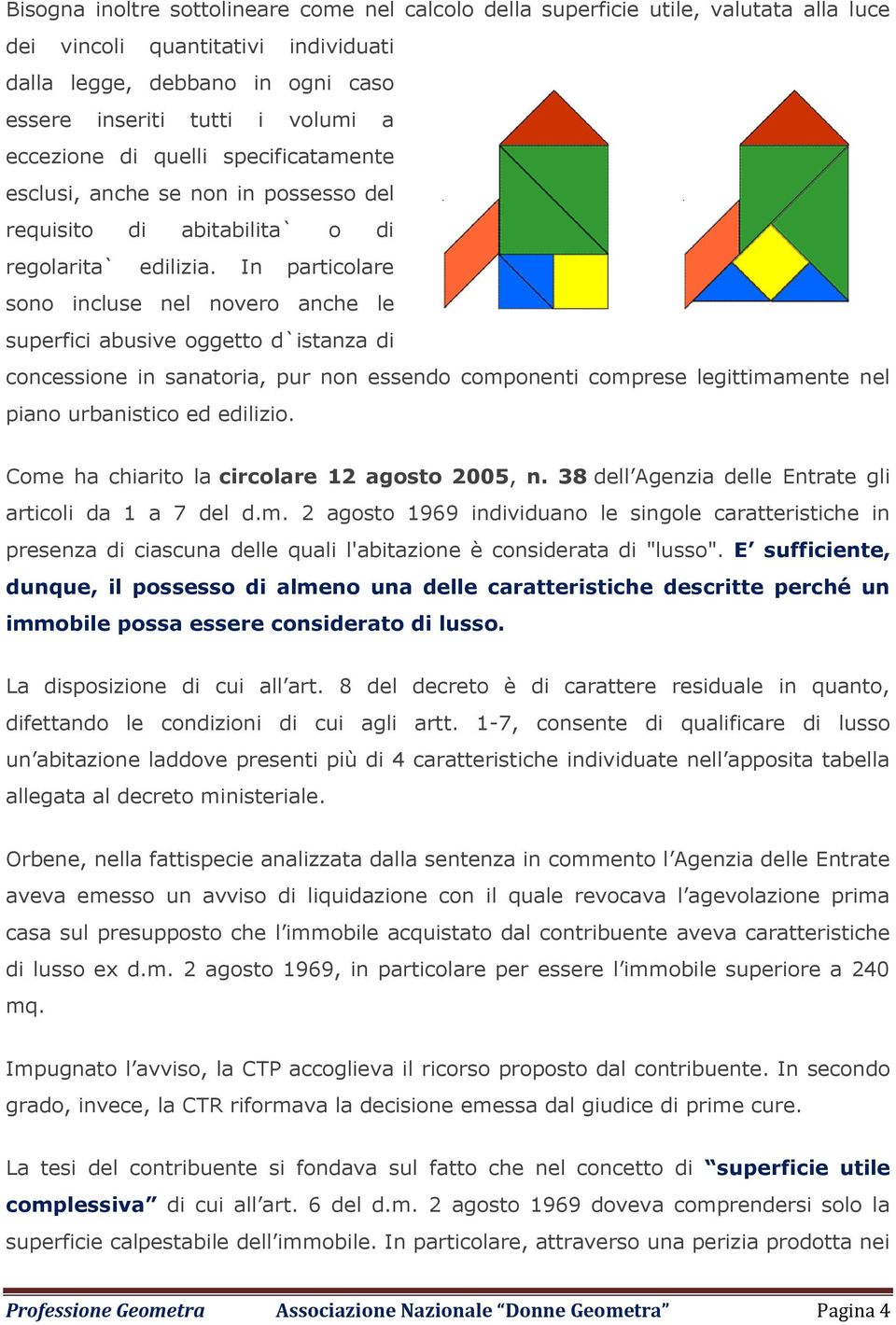 In particolare sono incluse nel novero anche le superfici abusive oggetto d`istanza di concessione in sanatoria, pur non essendo componenti comprese legittimamente nel piano urbanistico ed edilizio.