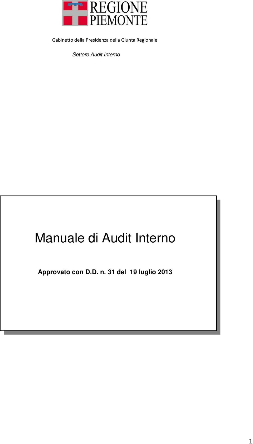 Interno Manuale di Audit Interno