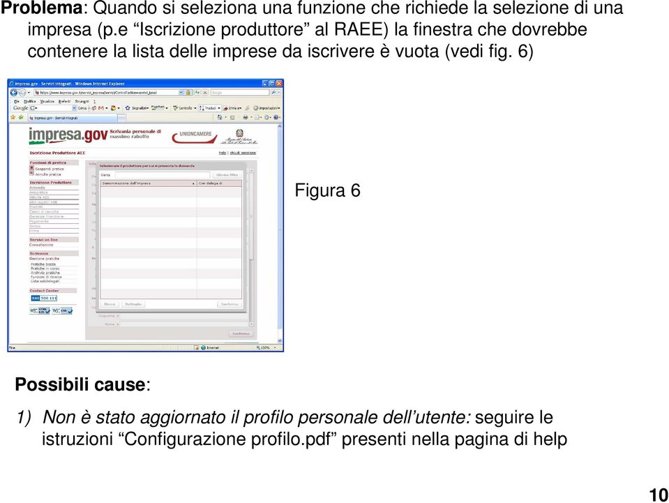 iscrivere è vuota (vedi fig.