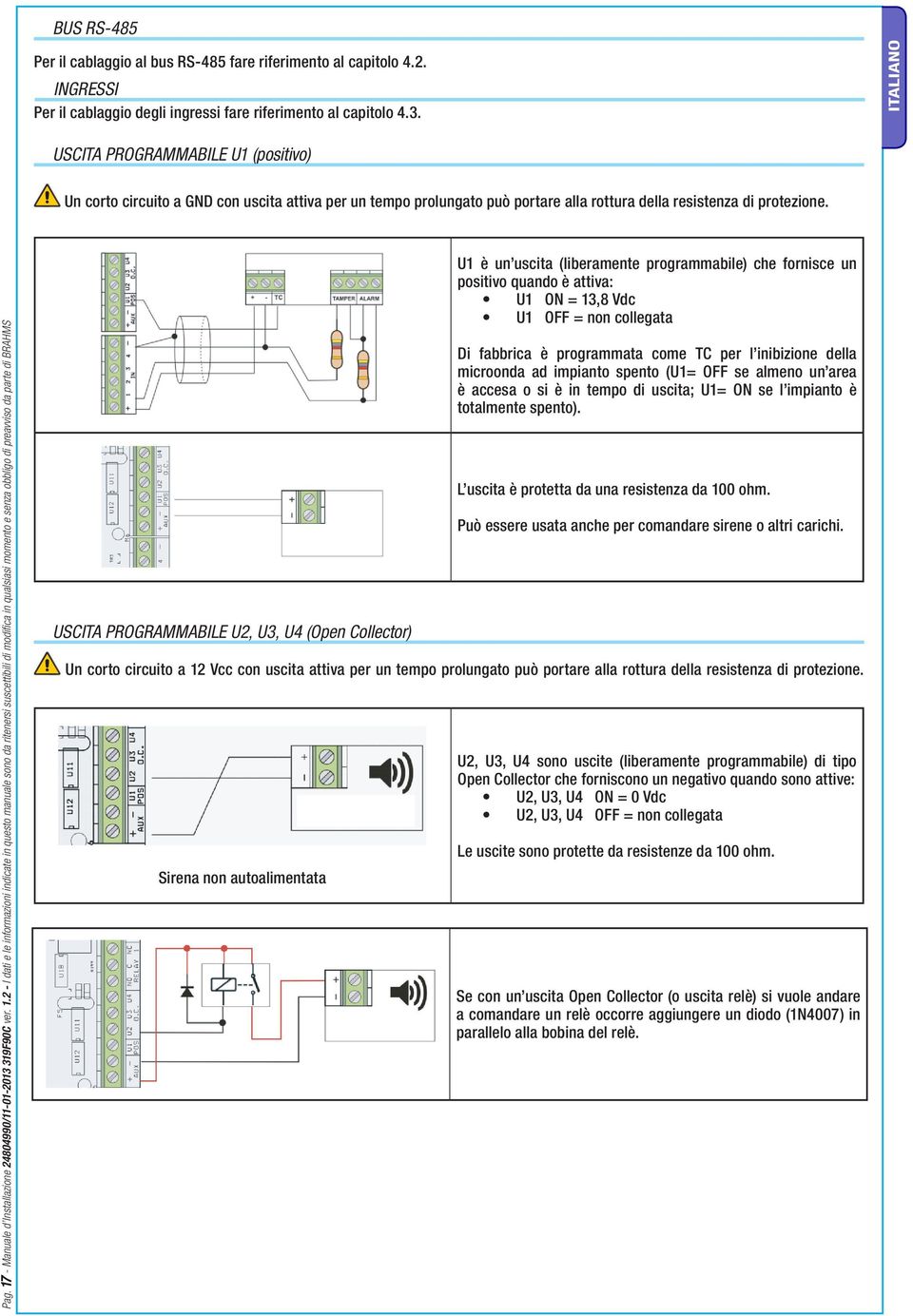 17 - Manuale d Installazione 24804990/11-01-2013 319F90C ver. 1.