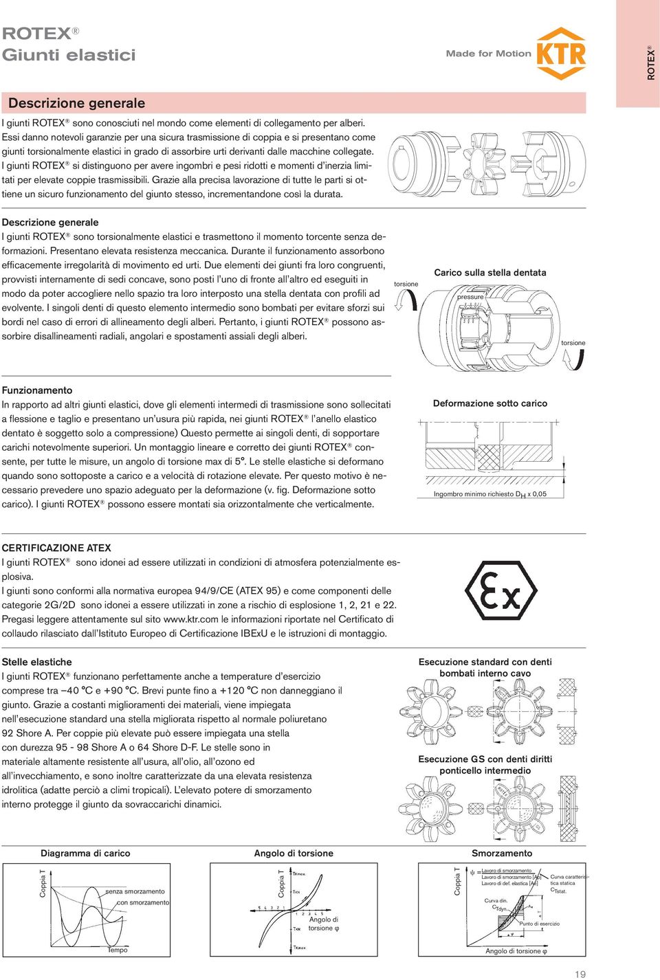 I giunti si distinguono per avere ingombri e pesi ridotti e momenti d inerzia limitati per elevate coppie trasmissibili.