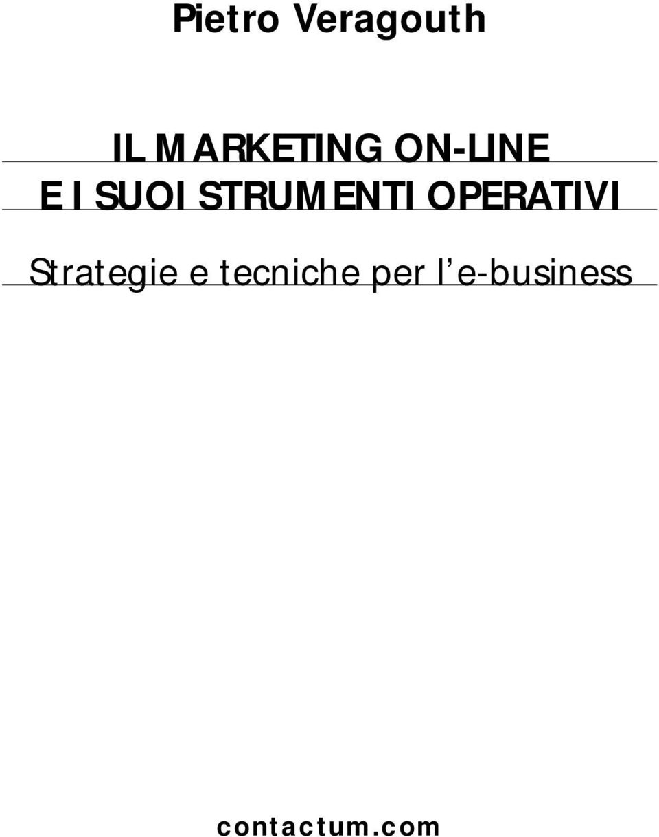 OPERATIVI Strategie e