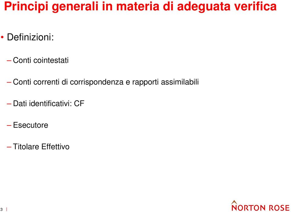 correnti di corrispondenza e rapporti