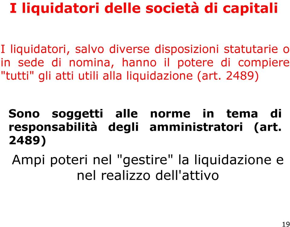 liquidazione (art.