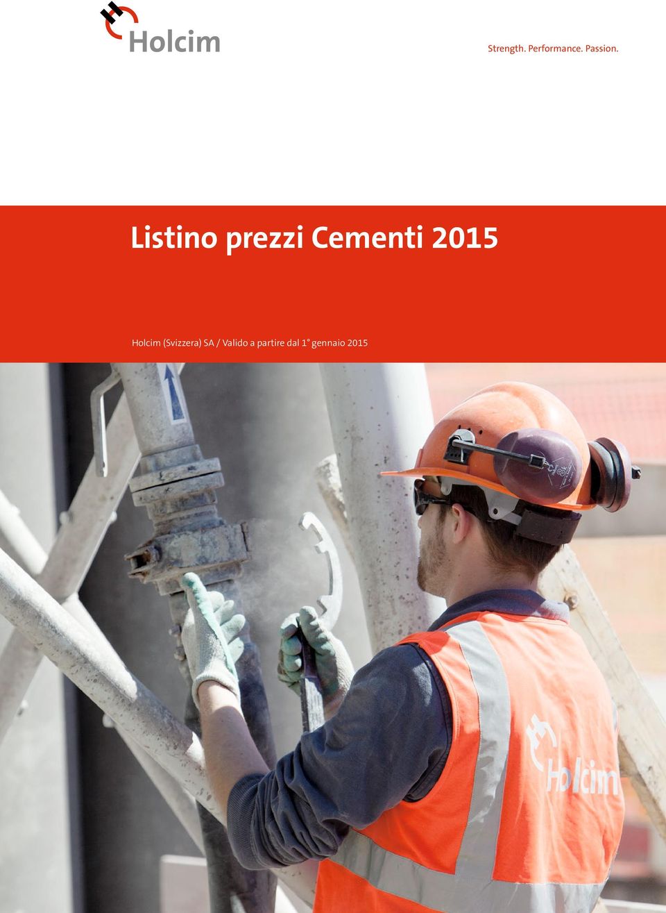 Listino prezzi Cementi 2015