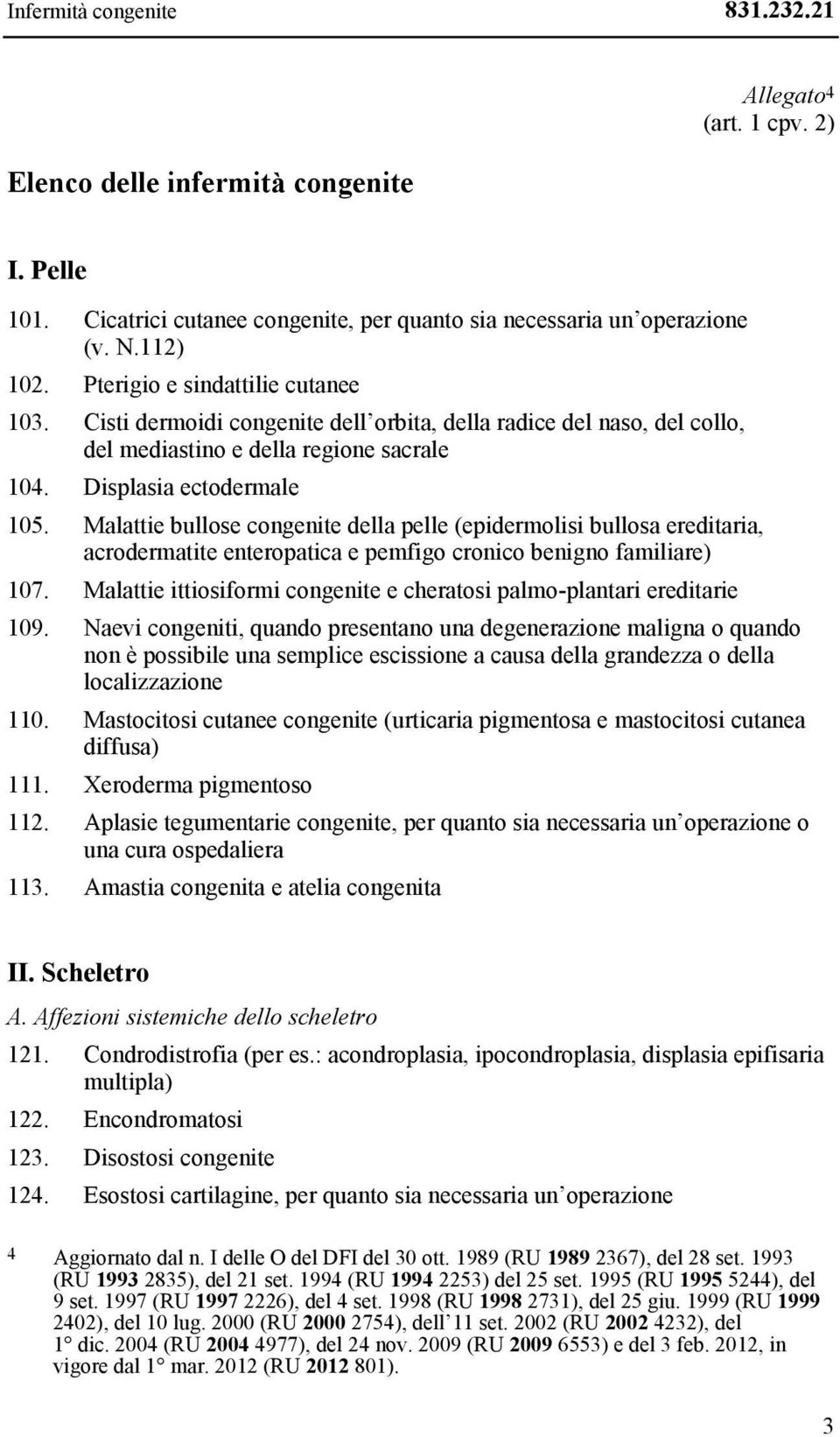 Malattie bullose congenite della pelle (epidermolisi bullosa ereditaria, acrodermatite enteropatica e pemfigo cronico benigno familiare) 107.