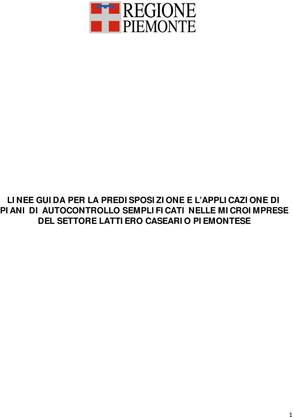 AUTOCONTROLLO SEMPLIFICATI NELLE