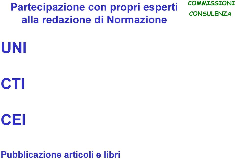 Normazione COMMISSIONI