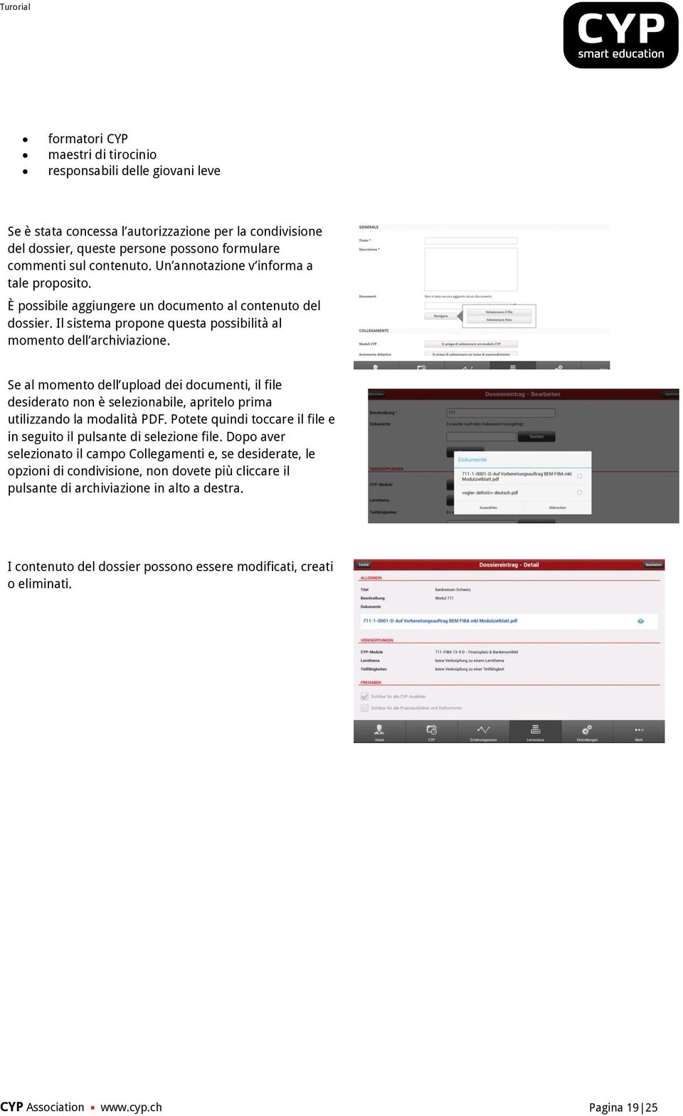 Se al momento dell upload dei documenti, il file desiderato non è selezionabile, apritelo prima utilizzando la modalità PDF. Potete quindi toccare il file e in seguito il pulsante di selezione file.