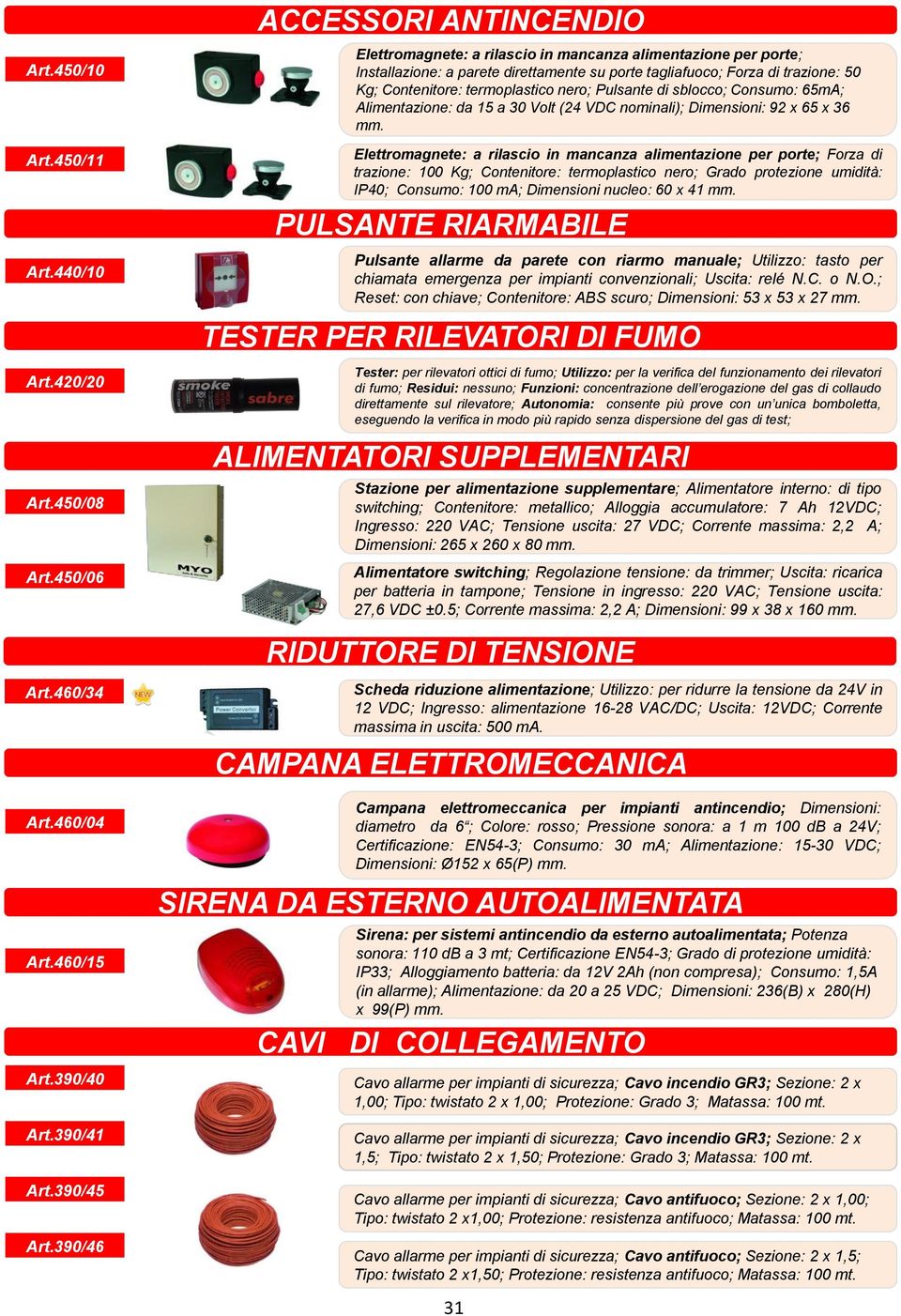 termoplastico nero; Pulsante di sblocco; Consumo: 65mA; Alimentazione: da 15 a 30 Volt (24 VDC nominali); Dimensioni: 92 x 65 x 36 mm.