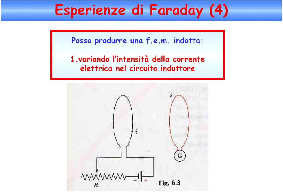 variando l intensità della