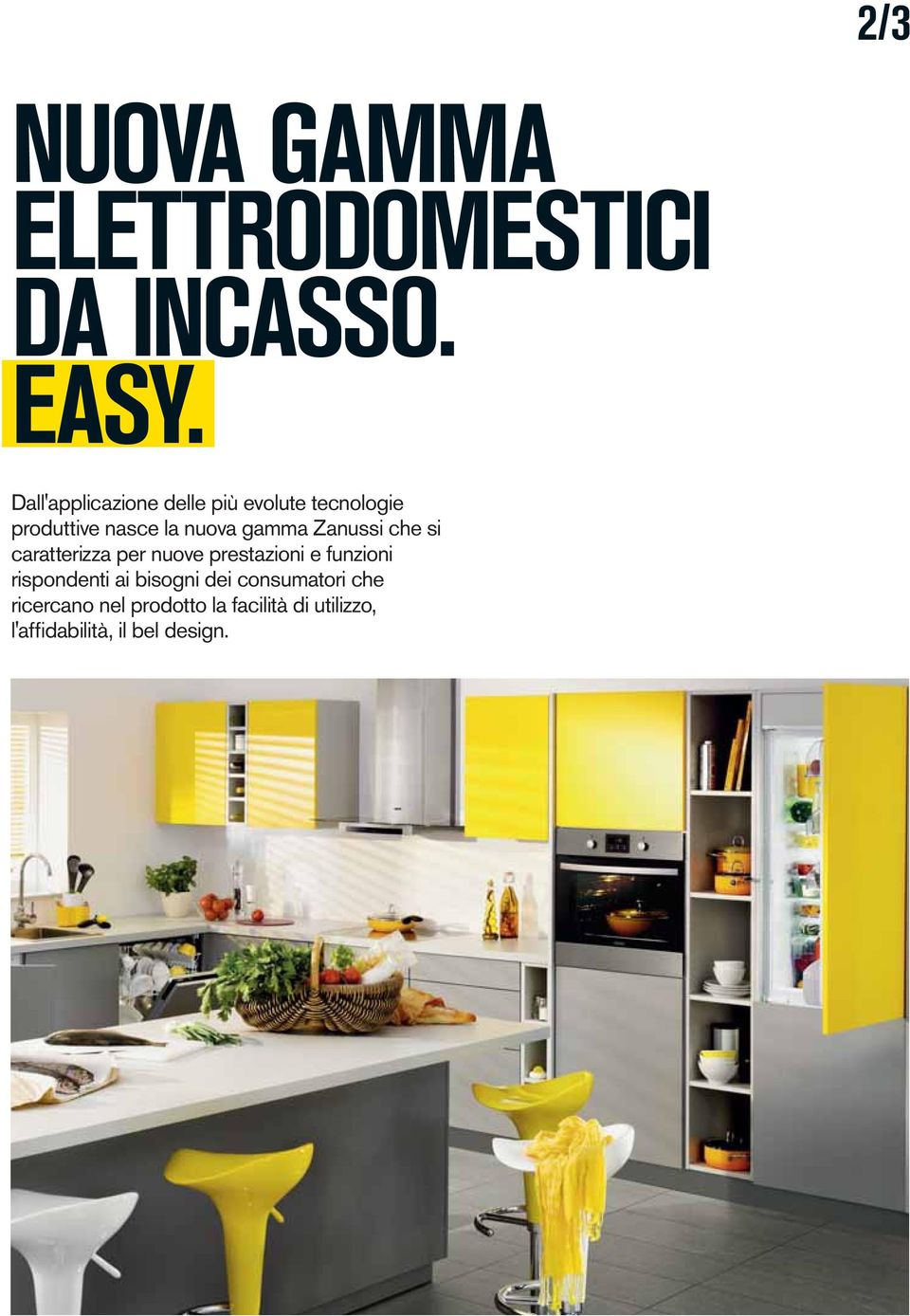 Zanussi che si caratterizza per nuove prestazioni e funzioni rispondenti ai