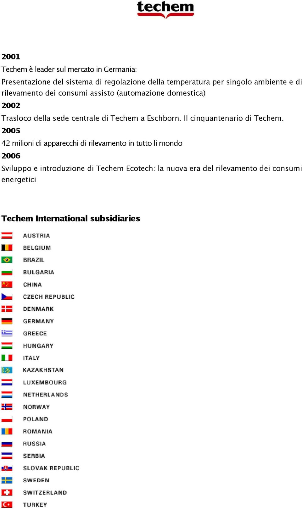 Eschborn. Il cinquantenario di Techem.