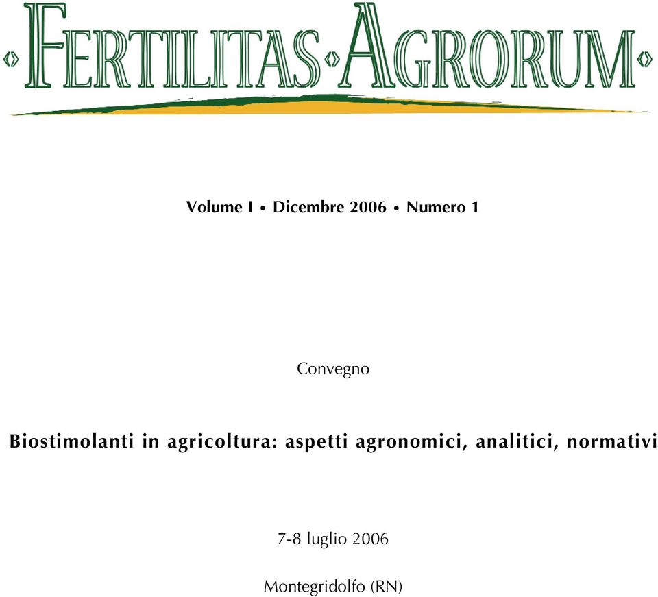 agricoltura: aspetti agronomici,