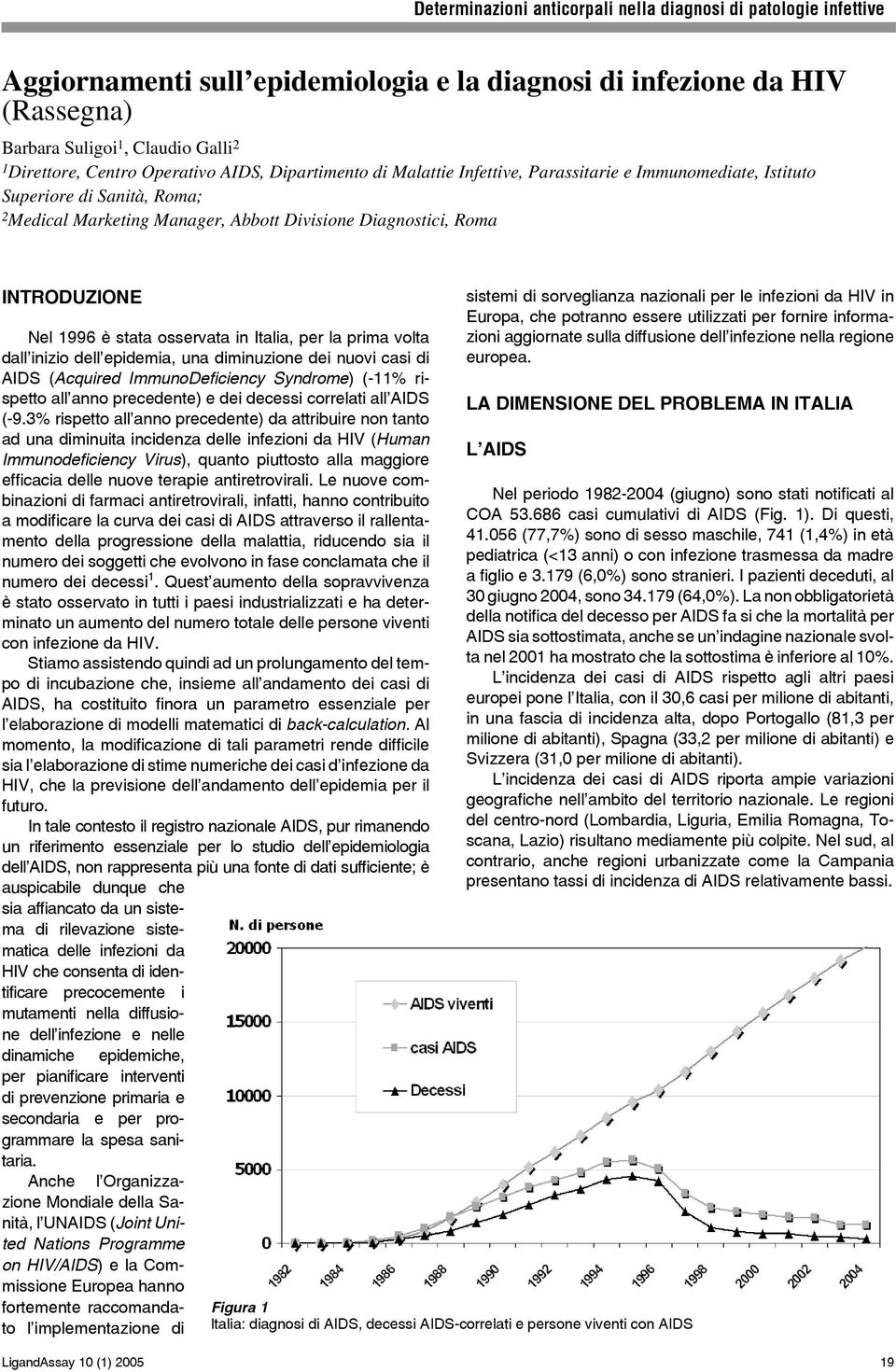 dell epidemia, una diminuzione dei nuovi casi di AIDS (Acquired ImmunoDeficiency Syndrome) (-11% rispetto all anno precedente) e dei decessi correlati all AIDS (-9.