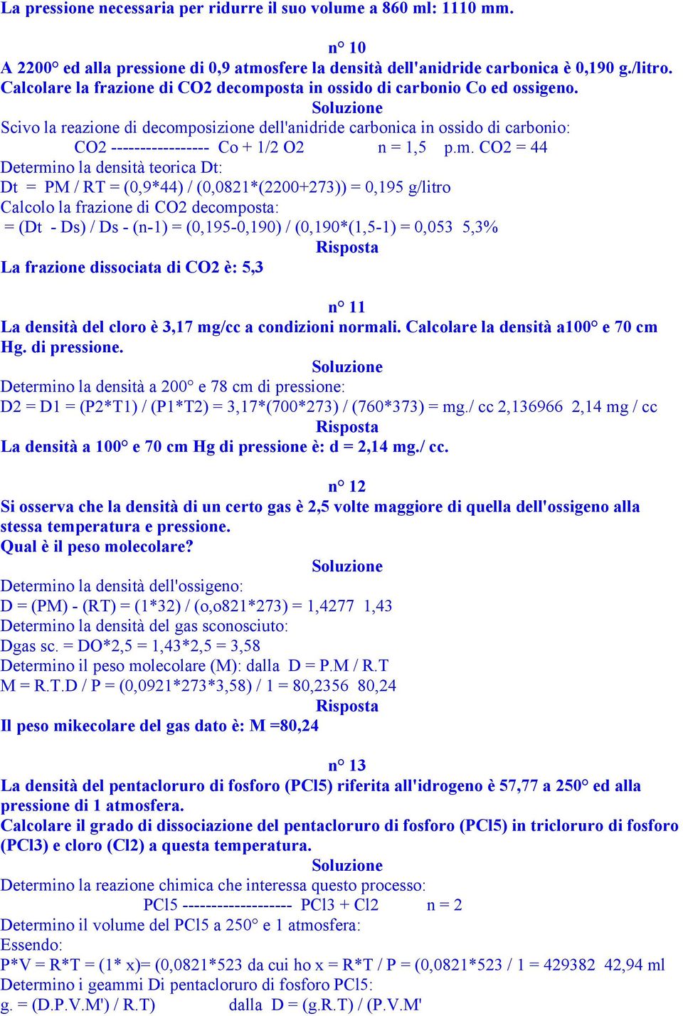 Scivo la reazione di decomp