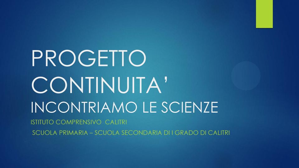 CALITRI SCUOLA PRIMARIA SCUOLA