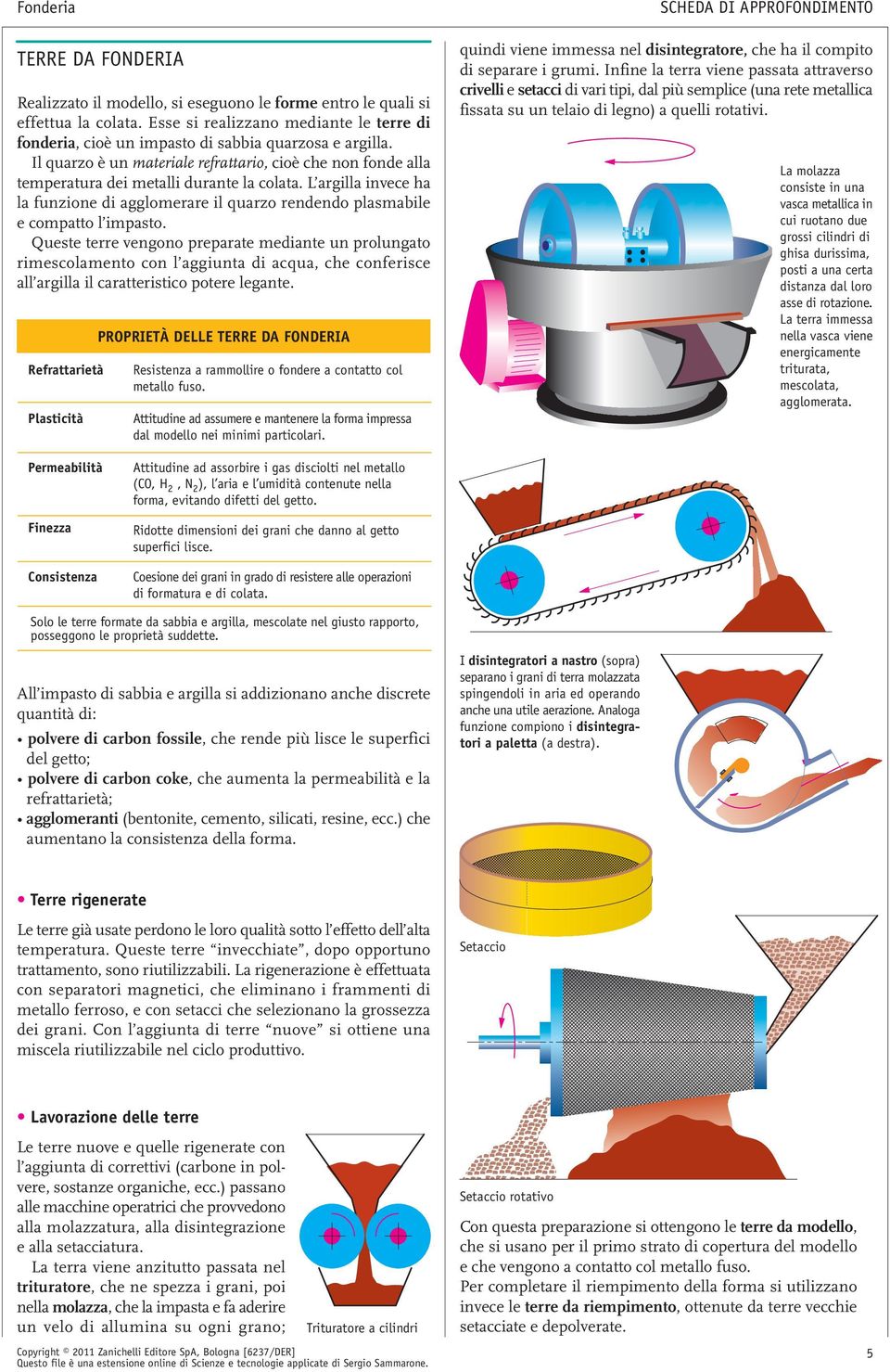 L argilla invece ha la funzione di agglomerare il quarzo rendendo plasmabile e compatto l impasto.