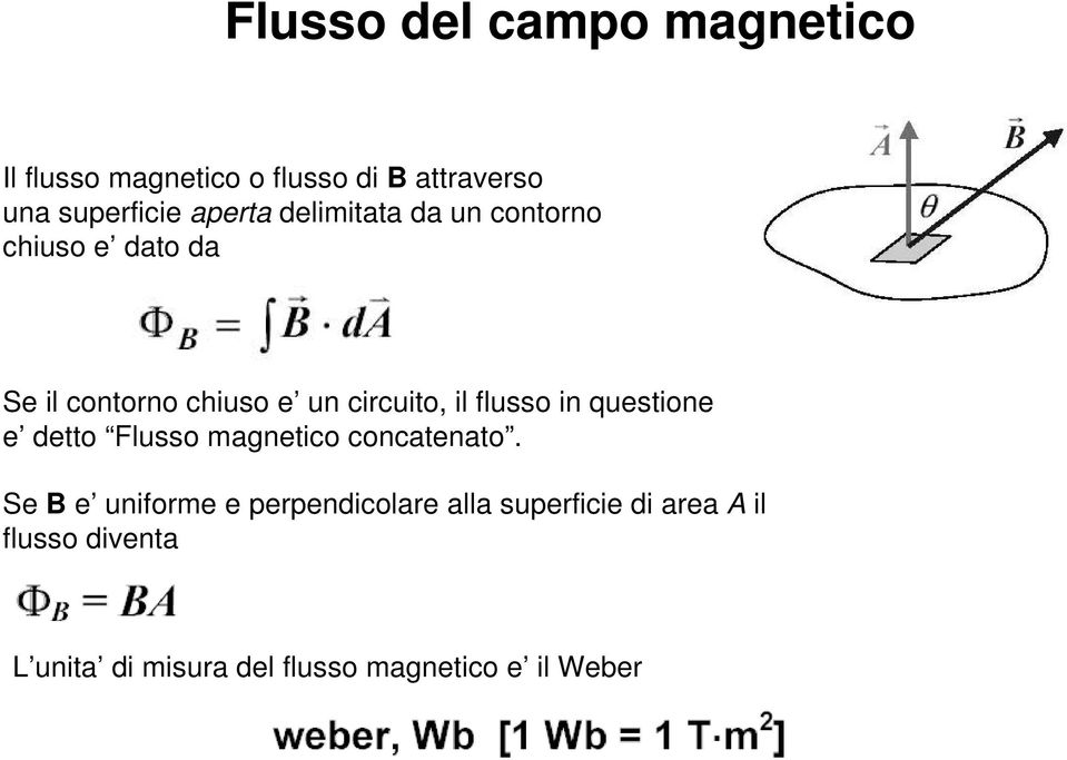 flusso in questione e detto Flusso magnetico concatenato.