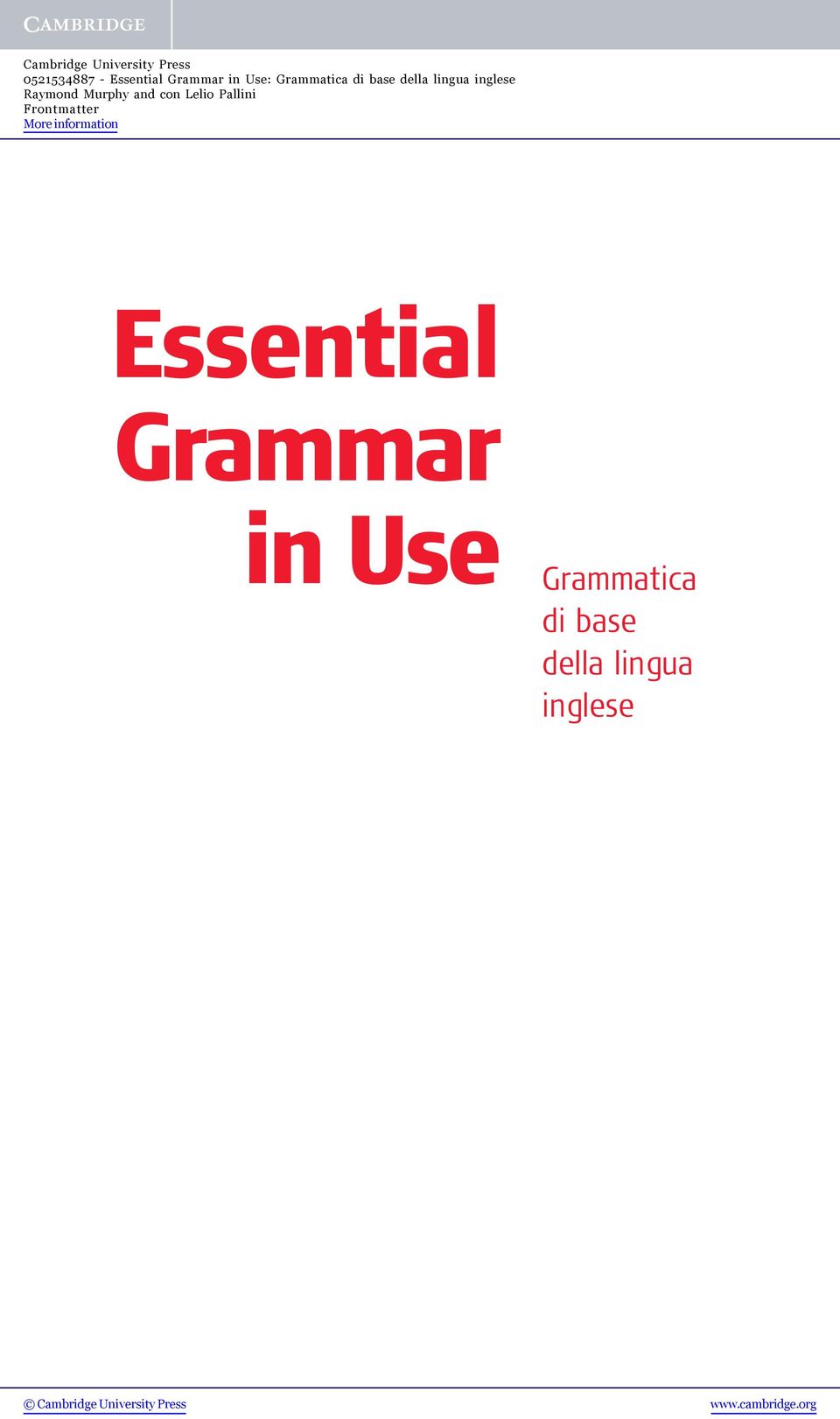 Grammatica di