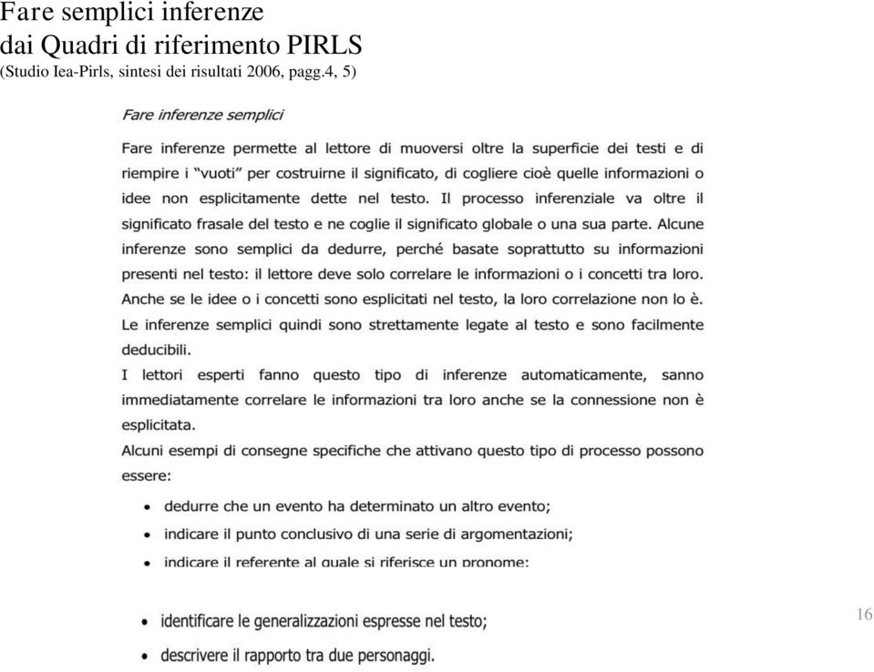 (Studio Iea-Pirls, sintesi