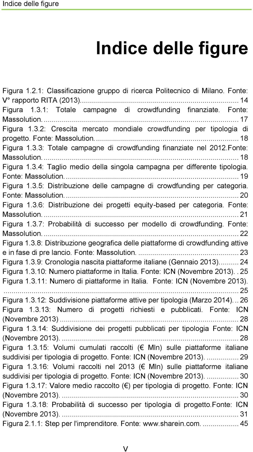 Fonte: Massolution.... 18 Figura 1.3.4: Taglio medio della singola campagna per differente tipologia. Fonte: Massolution.... 19 Figura 1.3.5: Distribuzione delle campagne di crowdfunding per categoria.