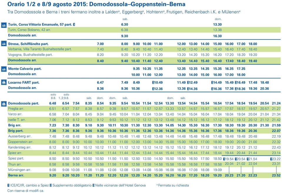 00 13.00 14.00 15.00 16.00 17.00 18.00 Verbania, Villa Taranto Bushaltestelle part. 7.40 8.40 9.40 10.40 11.40 12.40 13.40 14.40 15.40 16.40 17.40 18.40 Vogogna, Bushaltestelle part. 8.20 9.20 10.