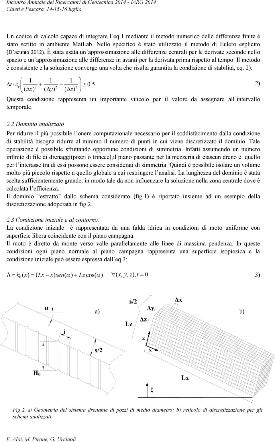 È stata usata un approssimazione alle differenze centrali per le derivate seconde nello spazio e un approssimazione alle differenze in avanti per la derivata prima rispetto al tempo.