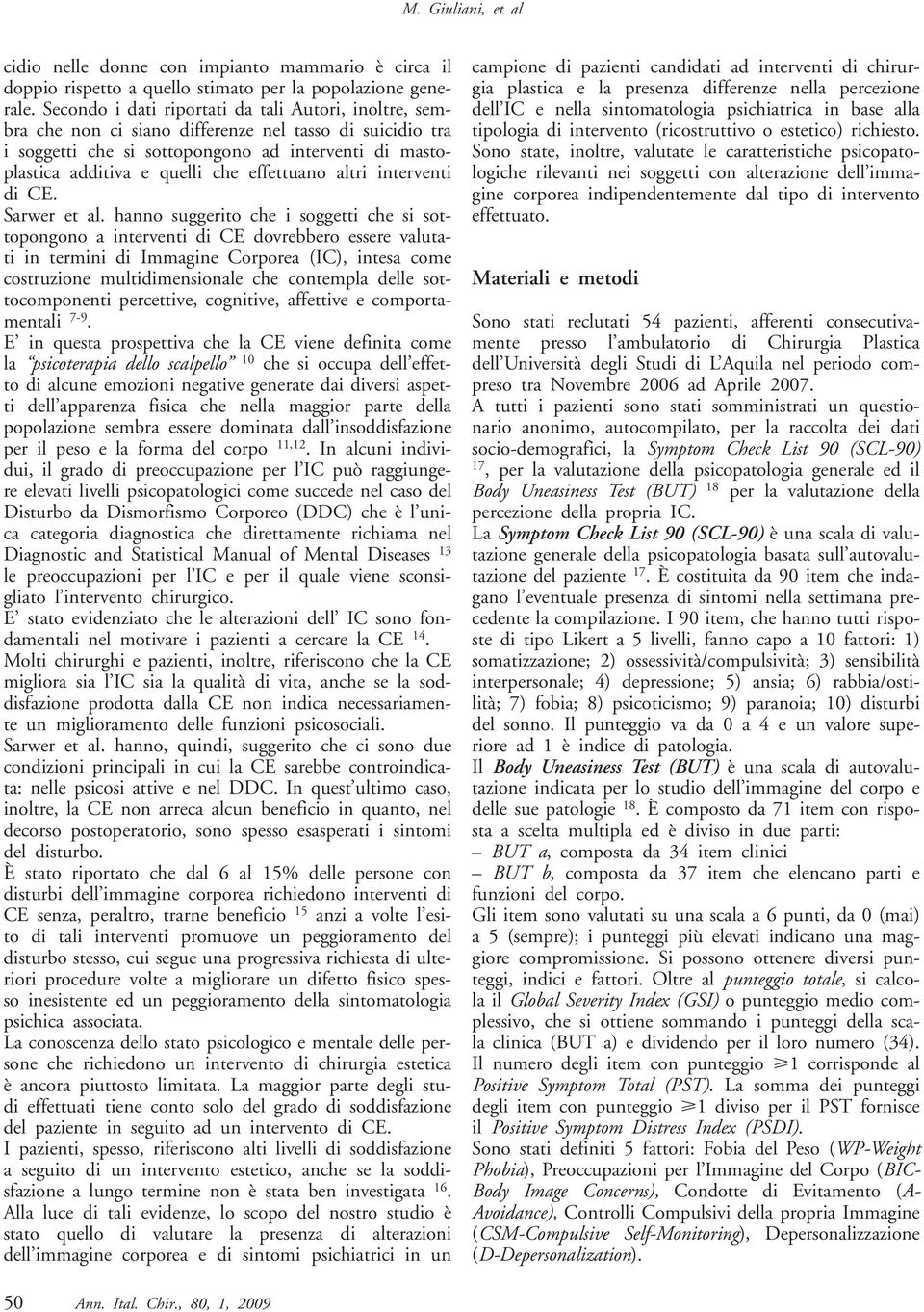 effettuano altri interventi di CE. Sarwer et al.