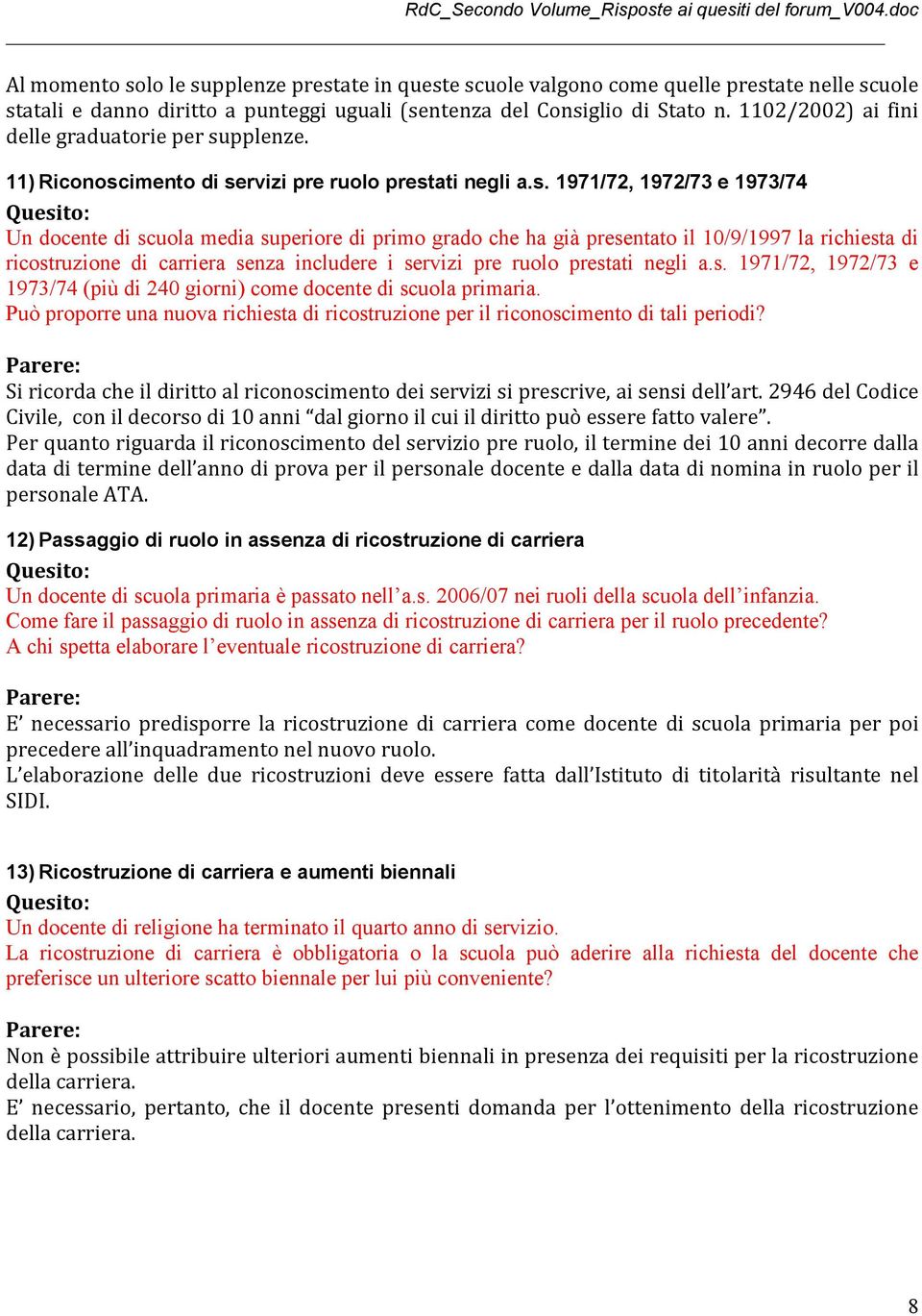 pplenze. 11) Riconosc