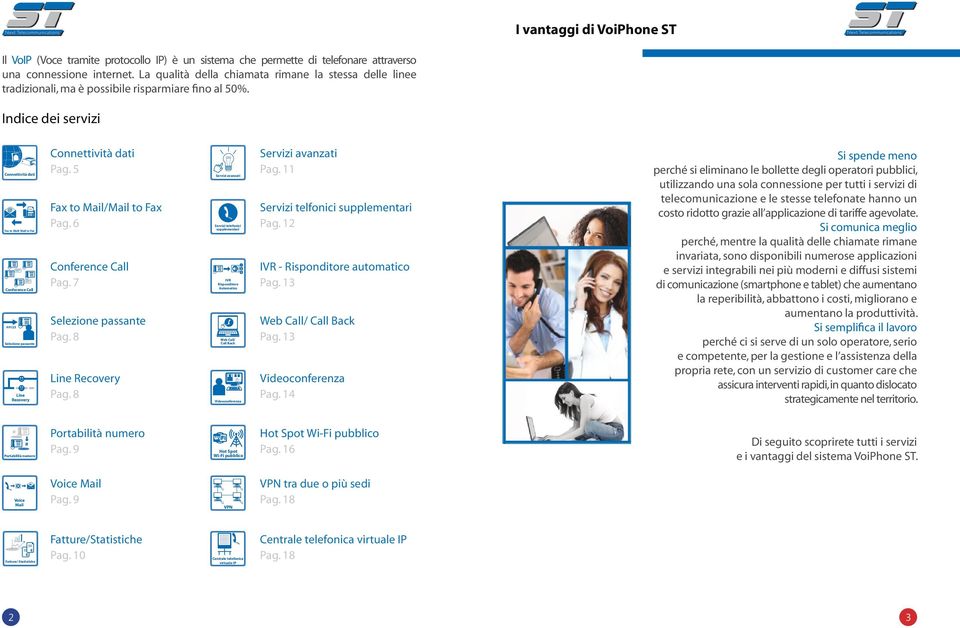 Indice dei servizi Connettività dati @ Fax to Mail/ Mail to Fax Conference Call ##123 Selezione passante Line Recovery Connettività dati Pag. 5 Fax to Mail/Mail to Fax Pag. 6 Conference Call Pag.